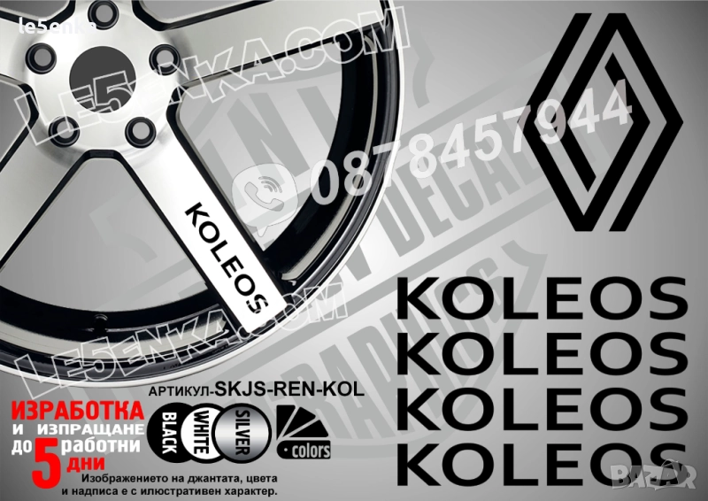 Renault Koleos надписи за спици, снимка 1
