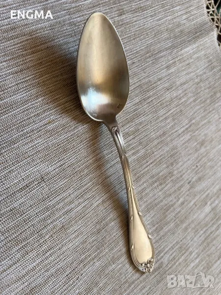  Посребрена лъжица, снимка 1