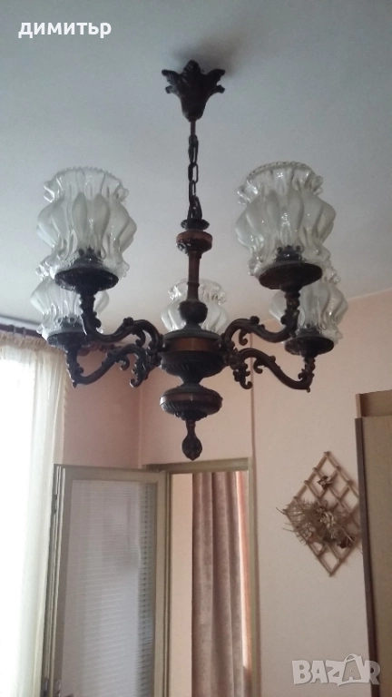 продавам винтич полилеи /АБАЖУР/, снимка 1