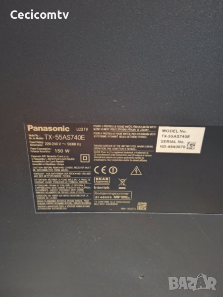 Panasonic TX-55AS740E, снимка 1