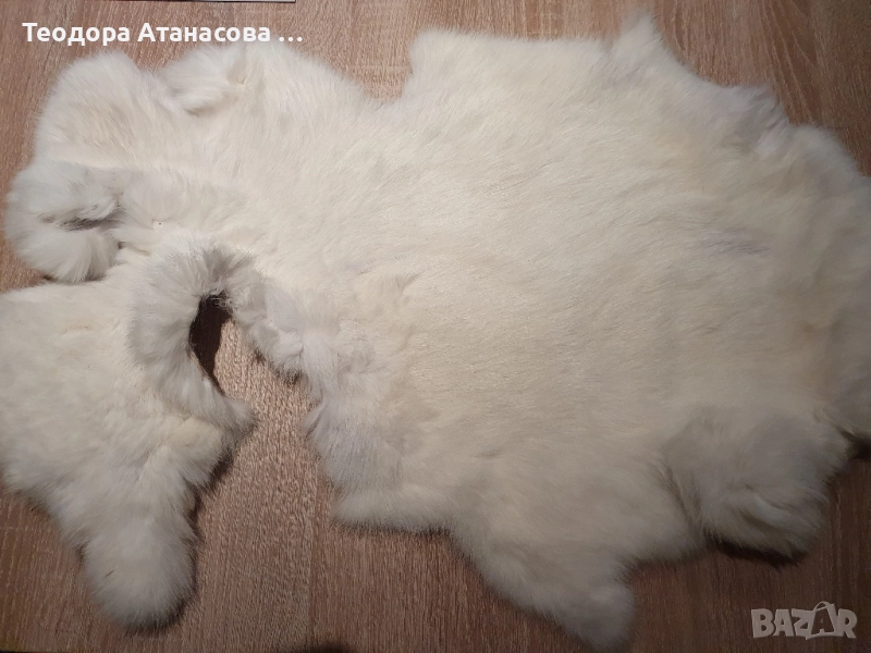 Обработена заешка кожа , снимка 1