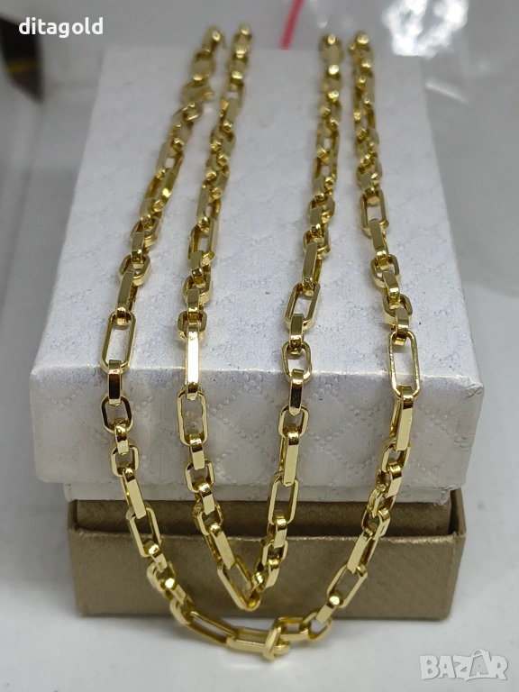 Нов 14К златен синджир 6.26 гр, 62 см, цена 1100 лв, снимка 1