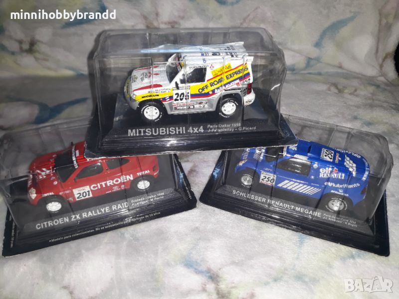 Mitsubishi Pajero Evolution. Cutroen ZX. RENAULT MEGANE. RALLY DAKAR 1998.1996.2000. TOP MODELS., снимка 1