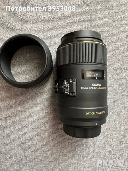 Sigma 105 f/2.8 EX DG OS HSM за Nikon F, снимка 1