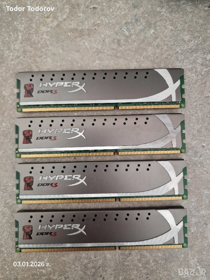 32 gb ddr3 4 x 8, снимка 1