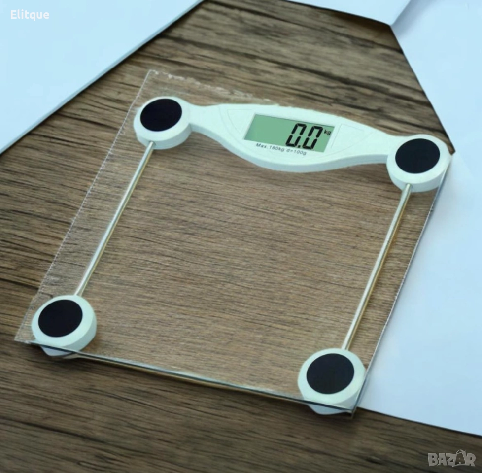 Стъклен кантар ELITE - Точност и удобство в домашни условия, снимка 1