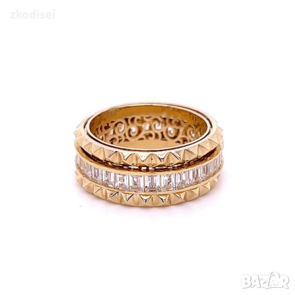 Златен дамски пръстен Boucheron 7,76гр. размер:55 14кр. проба:585 модел:23201-5, снимка 1
