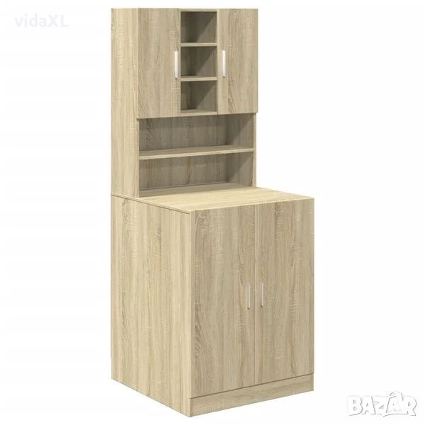 vidaXL Шкафове за перални машини 2 бр дъб сонома инженерно дърво(SKU:3307666), снимка 1