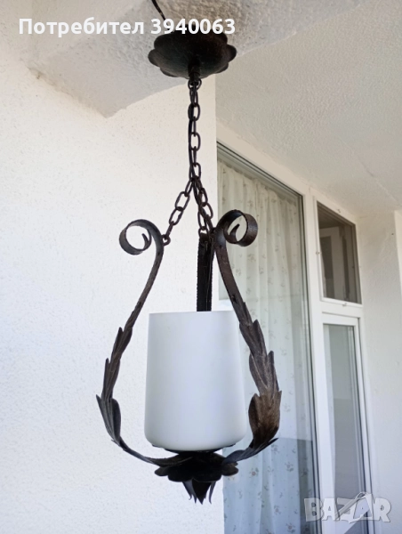 Стар полилей от ковано желязо еденичен колекция, снимка 1