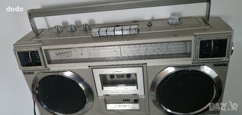 Гетобластър радио касетофон Crown , снимка 1