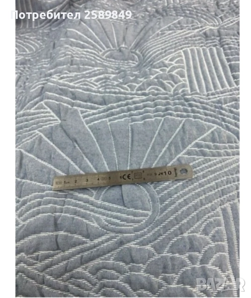 уникален капитониран плат известна френска  модна къща, снимка 1