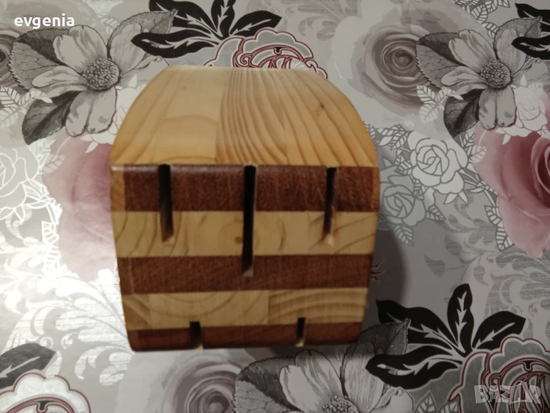 Дървена поставка за ножове , снимка 1