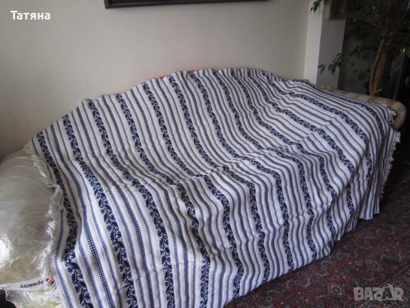 Покривало за спалня  ТЪКАНО СУКНО И  РЪЧНИ ПЛЕТИВА - АВТЕНТИЧНИ, снимка 1