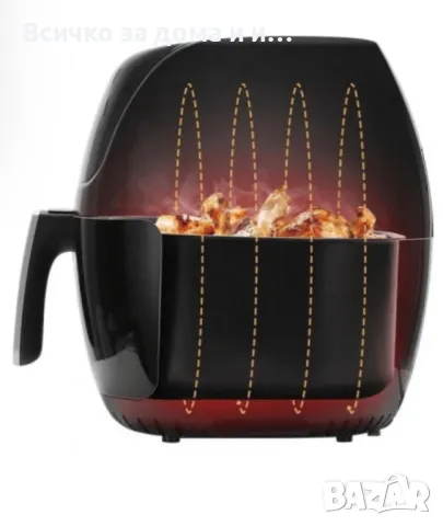  Фритюрник AirFryer Voltz OV51980F 1800W, 7.7L, 2 ГОДИНИ ГАРАНЦИЯ, снимка 5 - Съдове за готвене - 46981727