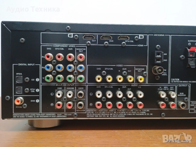 Ресивър (усилвател) YAMAHA RX-V363. Перфектен! Изпращам видео. , снимка 13 - Ресийвъри, усилватели, смесителни пултове - 52860235
