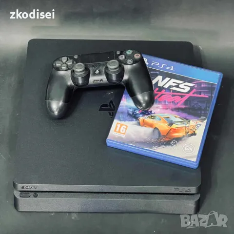 Sony Play Station 4 SLIM CUH-2216B с 1бр. джойстик и 1бр. игра, снимка 1 - PlayStation конзоли - 47798262