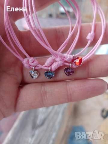 Гривни с кристали и сребро 925 , снимка 3 - Гривни - 51792005