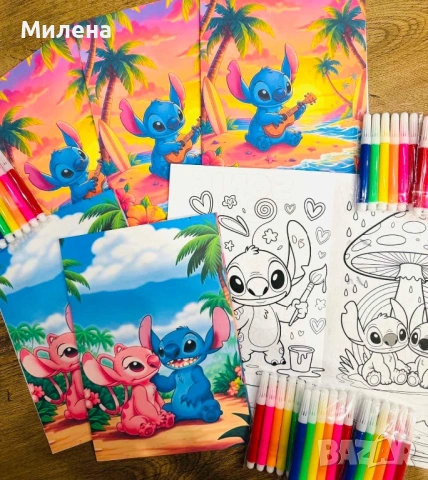 Персонализирани книжки за оцветяване Стич , снимка 2 - Детски книжки - 53475848