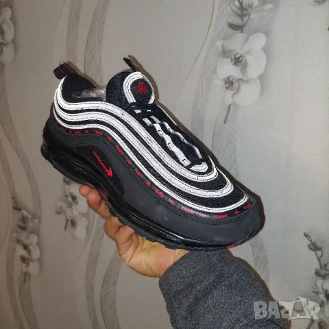 Маратонки Kappa x Nike Air Max 97 OG Black Red AJ1986-004, снимка 16 - Маратонки - 48018575