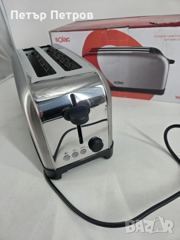Чисто нов Тостер Solac Yé-Yé, 1400 W, 6 нива на препичане, снимка 2 - Тостери - 53602111