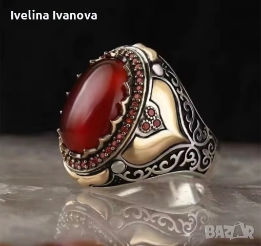 Стилен мъжки пръстен , снимка 2 - Пръстени - 53797779