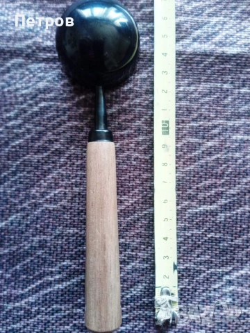 Мерителна лъжичка за кафе - метал и дърво, винтидж, снимка 2 - Прибори за хранене, готвене и сервиране - 53835577