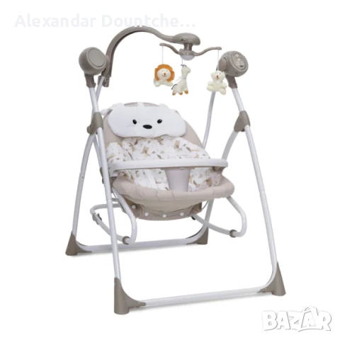 Електрическа музикална люлка шезлонг за бебета Cangaroo