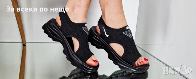 Nike Дамски Сандали Найк От 36 До 41 Номер - Бели Или Черни Код P822, снимка 10 - Сандали - 50830445