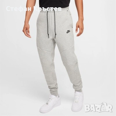 Оригинален NIKE Tech Fleece "Heather Grey" track pants S размер, снимка 6 - Спортни дрехи, екипи - 52713799