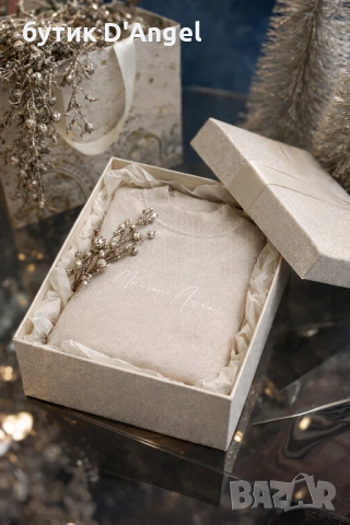 AVIN Блуза Ivory Glitter Maison Avin