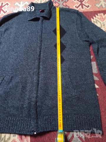 Суичър с цип (без качулка) – размер L, снимка 3 - Суичъри - 52951051