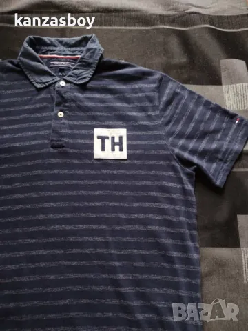 Tommy Hilfiger - страхотна мъжка тениска ХЛ , снимка 5 - Тениски - 49653897