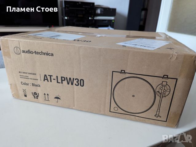 НОВ Грамофон Audio-Technica AT-LPW30BK, черен, снимка 2 - Грамофони - 46662598