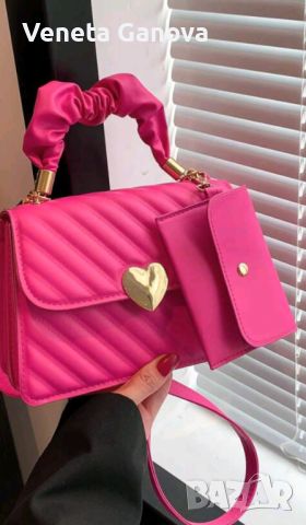 Модерна чантичка в оранжево или розово , снимка 3 - Чанти - 45543579