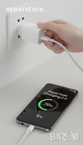 Луксозен Комплект супер бързо зарядно с аксесоари PrimeCharge 35W, поддържа Super Fast Charging 2.0,, снимка 3 - Оригинални зарядни - 53190108