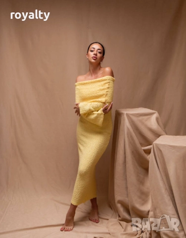 Жълта Дамска Рокля 