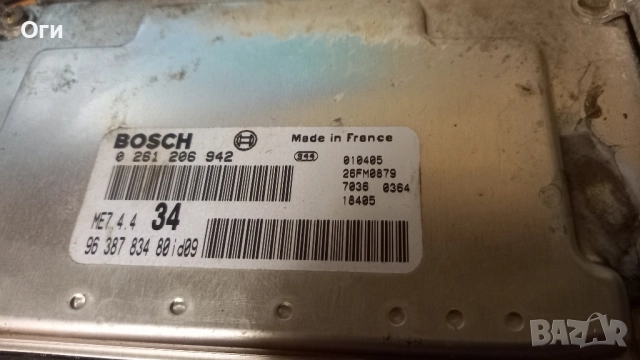 Компютър за Пежо 206 1.6 109к.с. 0 261 206 942, снимка 2 - Части - 52108024