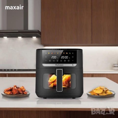 Фритюрник Airfryer Rohnson R-2885 * Безплатна доставка * Гаранция 2 години, снимка 7 - Фритюрници - 51426179
