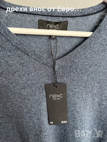 NEXT мъжка синя блуза, снимка 3 - Блузи - 50179544