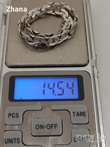 Красива сребърна гривна маркирана проба 925, снимка 3 - Гривни - 53063906