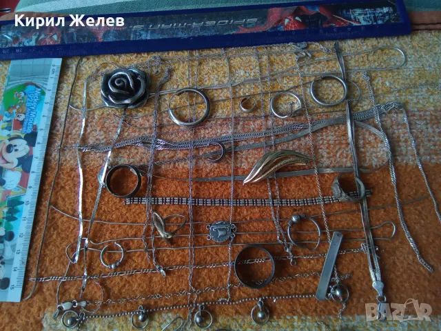 100 грама сребърни накити за поправка за реставрация за части или за материал 50637, снимка 4 - Колиета, медальони, синджири - 50239335