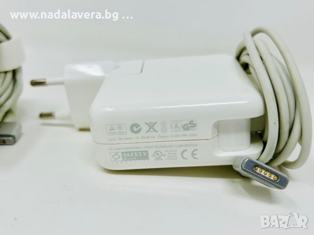 Оригинално Зарядно-Адаптер Apple MagSafe 2 - 45W / 85 W за MacBook Air / Pro, снимка 4 - Части за лаптопи - 46570014