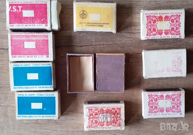 Стари Кибрити БКП Социализъм 80те, снимка 4 - Други ценни предмети - 54015027
