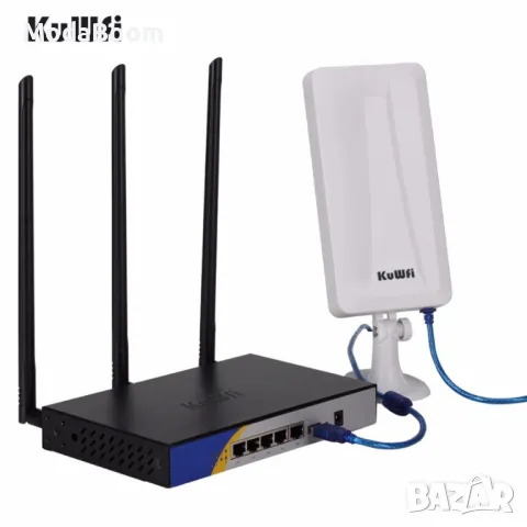 WiFi рутер и външна антена за прихващане и излъчване на WiFi сигнал WFR190, снимка 4 - Рутери - 48200985