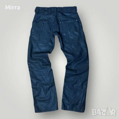 G-STAR RAW WAXED DENIM Y2K Opium Black Jeans "Army Radar Straigt" (2008-2011) !RARE!, снимка 5 - Дънки - 52044875