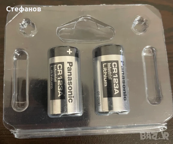 Литиева батерия Panasonic Industrial CR123A, снимка 4 - Друга електроника - 51096234