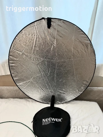 Neewer 5 в 1 мултифункционален фотографски рефлектор /дифузер 80 см с калъф, снимка 2 - Светкавици, студийно осветление - 51407848