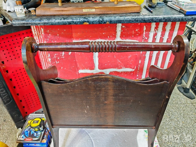 Стара поставка за вестници , снимка 9 - Антикварни и старинни предмети - 53047955