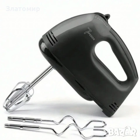 Ръчен миксер Cheffinger – 250W мощност, 7 скорости и 4 бъркалки за бързо и удобно готвене, снимка 4 - Аксесоари за кухня - 53123773