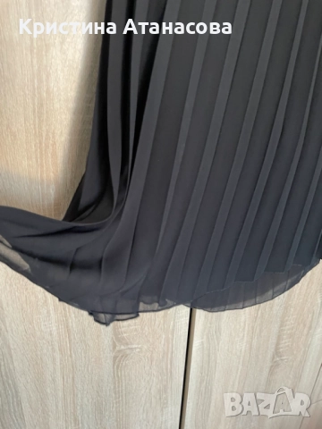 🖤 Дълга черна пола – плисе, снимка 2 - Поли - 52501342